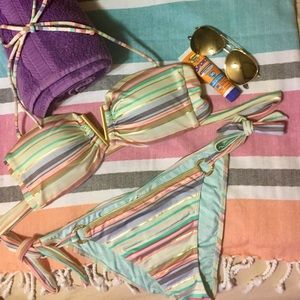 Victoria’s Secret Swim Striped Bikini Set